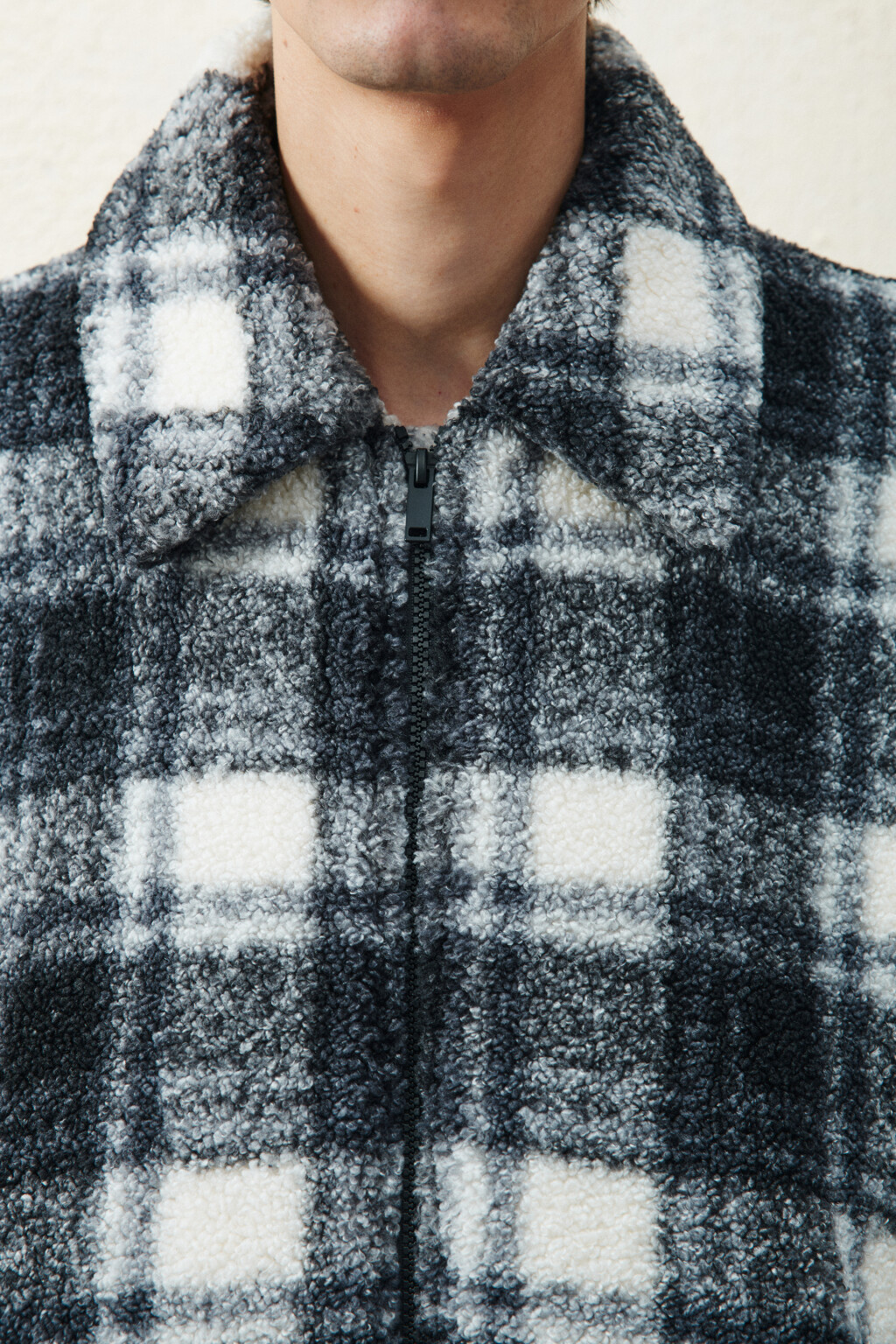 Куртка-бомбер плюшевая в клетку - цвет мультиколор - 7